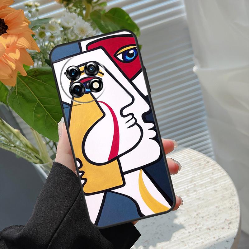 Abstract Portrait Art Painting Case For OnePlus Nord 5 CE 2 3 4 Lite N20 N30 OnePlus 13T 13R 15 13 12 11 10 10T 8T 15R Cover