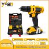 High-Power Industrial Grade Rechargeable Electric Drill and Impact Screwdriver Set