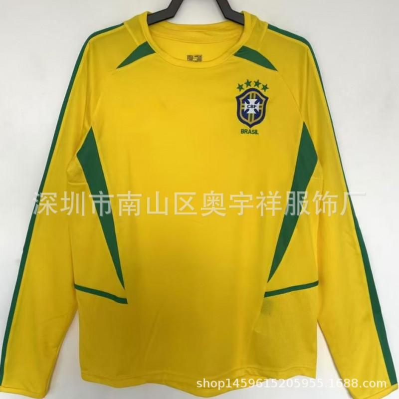 Vintage Brazil National Team Soccer Jersey Ronaldo 9 Classic Retro Football Shirt Short Sleeve Unisex