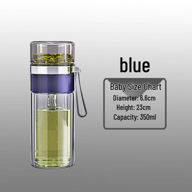 Double-Layer Tea Infuser Glass Bottle