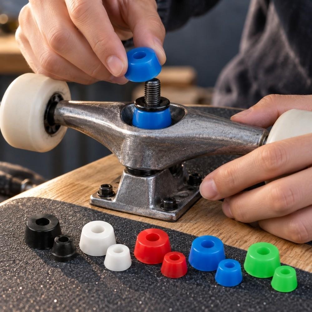 10pcs/set Multicolors Pivot Cups Kit Shock Proof Accessory for Tricked Boards Longboard Double Kick