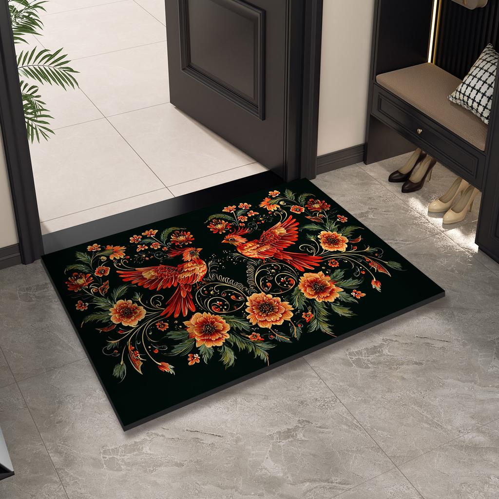 Vintage Entrance Welcome Doormat Home Door Mat Outdoor Front Room Rugs Foot Mat Hallway Carpet Floor Bath Mats Washable