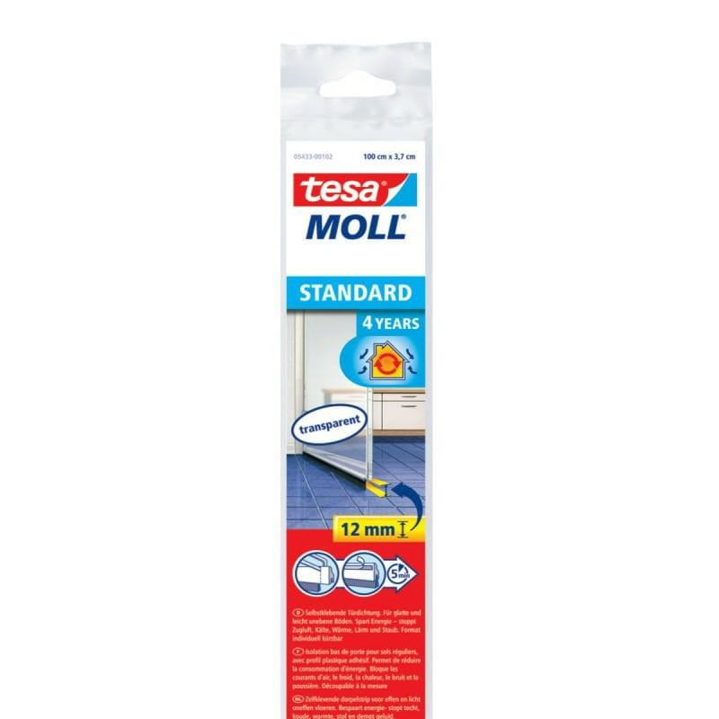 Tesa Door Brush Seal 1M X 37Mm Transparent