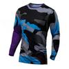 Tuta da downhill tuta da mountain bike top da uomo a maniche lunghe tuta da corsa fuoristrada maglietta ad asciugatura rapida