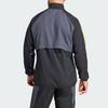 Adidas Striped Zip Fitted Jacket Men Jackets Black HY0641