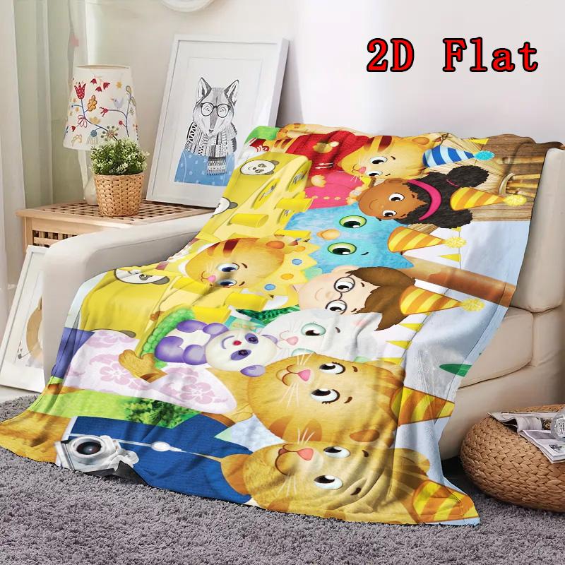 Daniel Tiger 2D Flat Pattern Flannel Blanket High Quality All Seasons Warmth and Comfort Perfect for Christmas Gifts.PMT0914283