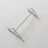 Stainless Steel Toothbrush Holder 5x10x7.5cm Silver