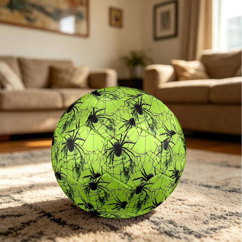 1PC Halloween Spider Web Soccer Ball Size 5 Football Machine Sewn Indoor/Outdoor Universal Football Gift W51