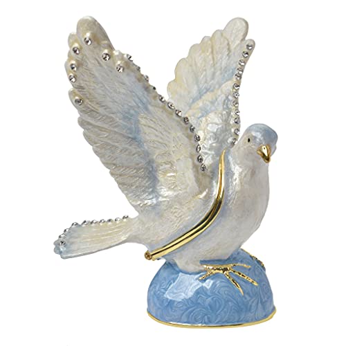 

Gold-plated Pigeon Trinket Box, Small Bird Figurine, Decorative Gift Box, Ring Case, Giftable Souvenir, Bird Lover s Gift