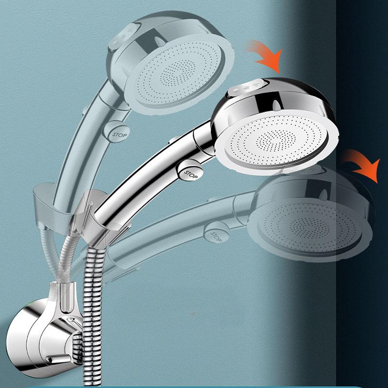 Shower Holder Adjustable Shower Head Holder Nozzle Handheld Holder Punch-Free Multi Angle Rotation Shower Bracket