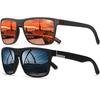 2Pack New Polarized Sunglasses Men Women Trendy Retro Sun glasses Outdoor Sports Fishing Hiking Driving UV400