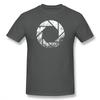 Portal T Shirt Aperture Laboratories Distressed TShirt 100 Cotton Male Tee Shirt Print Casual ShortSleeve Plus size Tshirt
