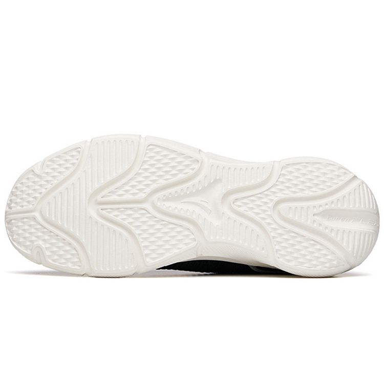 Anta Linghu Fabric Synthetic Leather Wear-Resistant Low-Top Training Shoes Men Sneaker Black White Gray 112127703-5