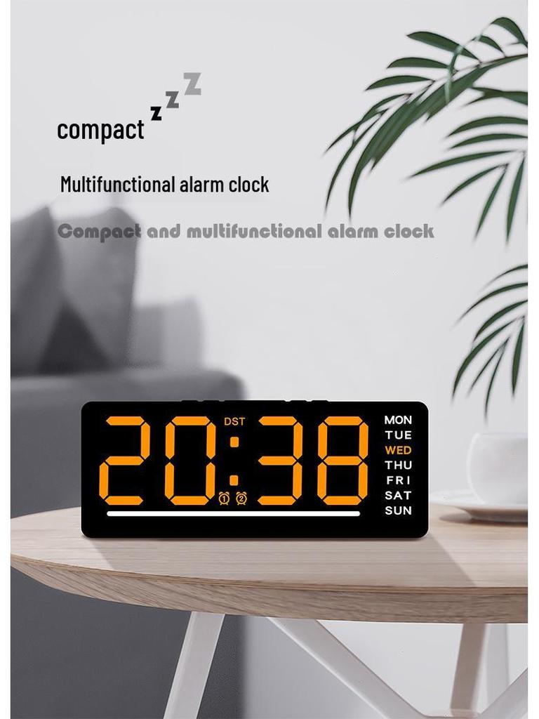 Multifunction LED Digital Alarm Clock - Silent, Simple Design for Kids' Bedside