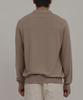 GOLDPERCENT Viscose Soft Cozy Collar Knit (Beige, Men)
