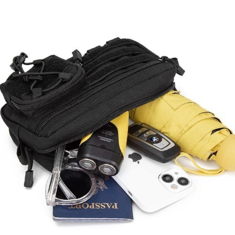 Borsetta EDC 1000D Organizer a Sistema Molle Tasche Multiple Borsetta Utility Custodia per Attrezzi Porta Telefono per Caccia all'Aperto Marsupio