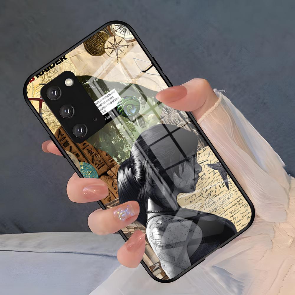 Tomb Raider Game Phone Case For Samsung S26 S25 Plus S20 S20 Plus S22 Ultra S23 FE S21 Plus S21 Ultra Glass Cover