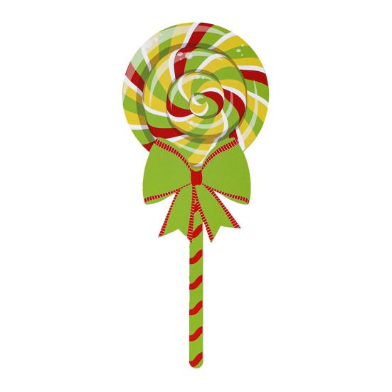 Christmas Lollipop Yard Sign Xmas Candy Lawn Sign Winter Holiday Lollipop Decoration for Indoor Outdoor Pathway Patio Decor