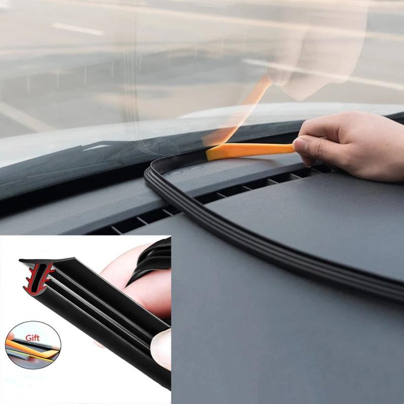 Auto Dashboard Sealing Strip Noise Sound Ulation Rubber Strips Universal for Weatherstrip Auto Accessories Car Stickers Parts