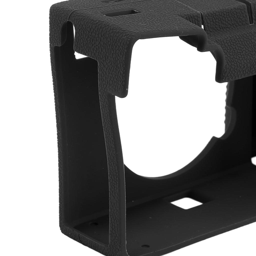 Crafted Soft Silicone Camera Case for A7CII/A7CR, Shock-Absorbing, Non-Slip Protective Case with 1:1 Precision Cutouts and Raised Key Design (Black)