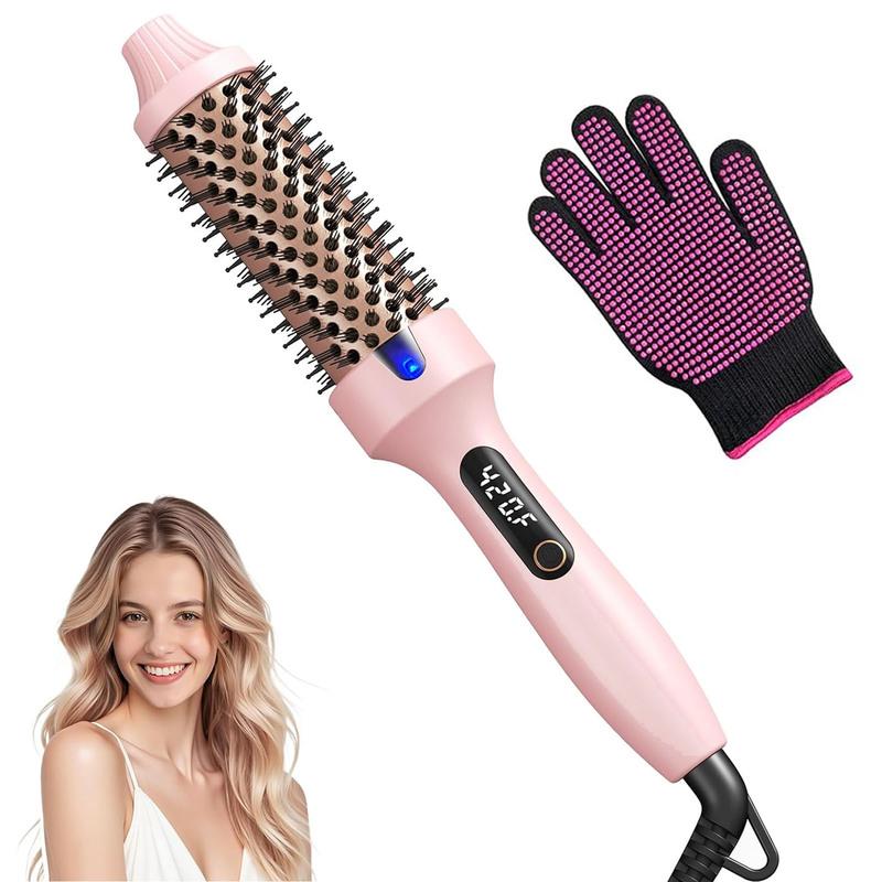 

Thermal Brush Blowout Boost 1.5 inch Heated Round Brush for Blowout Look Dual Voltage Negative Ion Technology 6 Temperature Mode US розовый