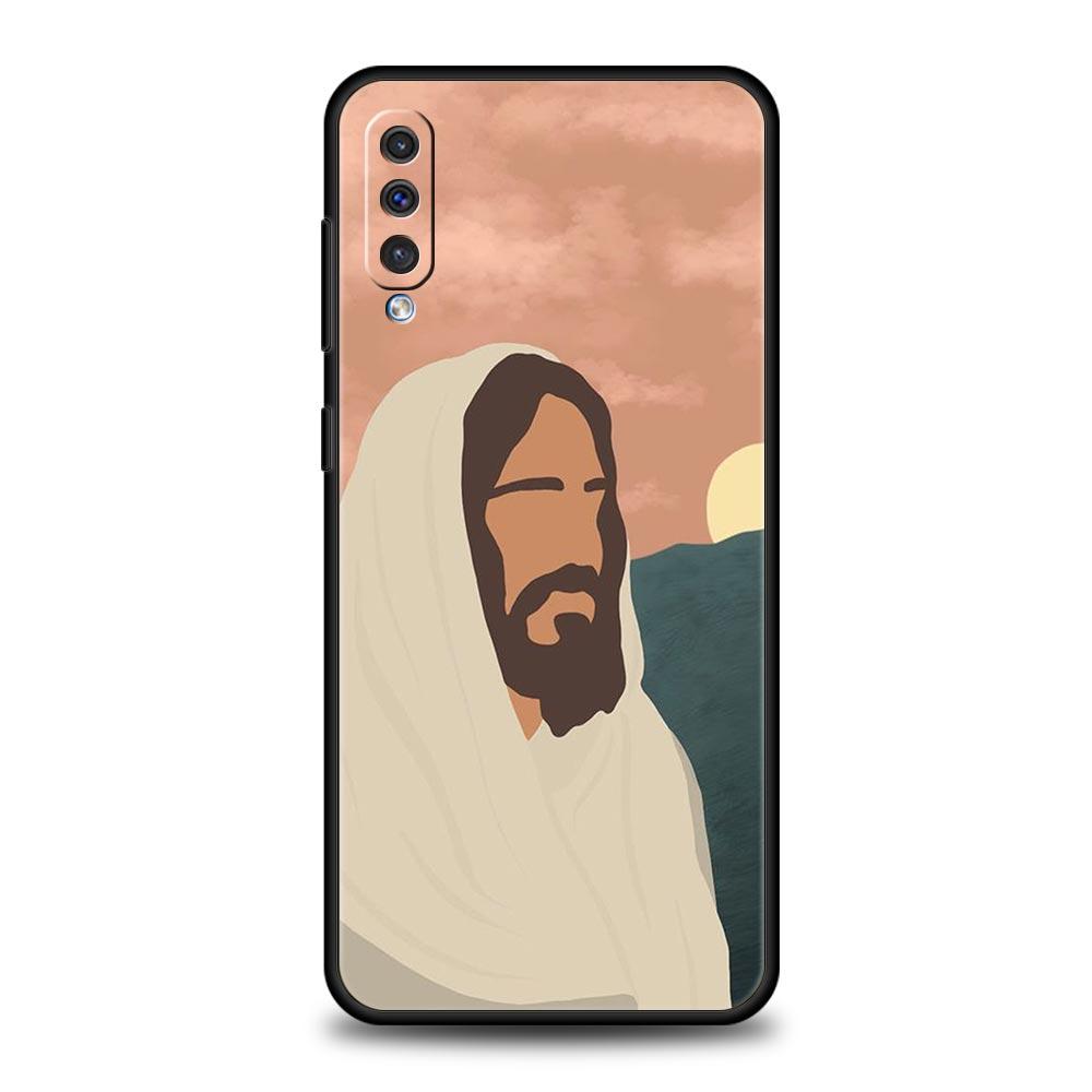 Christian Religious Jesus Phone Case For Samsung Galaxy A52 A50 A70 A10 A30 A40 A20S A20E A02S A12 A22 A72 A42 A32 5G A04s Cover