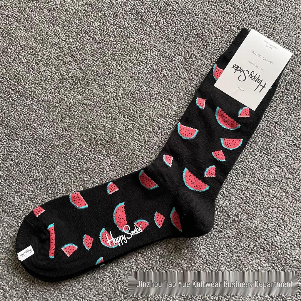 Hippy Happy Ανδρικές Ευέλικτες Μοντέρνες Μόδες Κάλτσες Μήκους Μέσης Γάμπας από Βαμβάκι