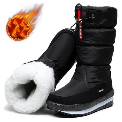Women Snow Boots Platform Winter Boots Thick Plush Waterproof Non-slip Boots Fashion Women Winter Shoes Warm Fur Botas
