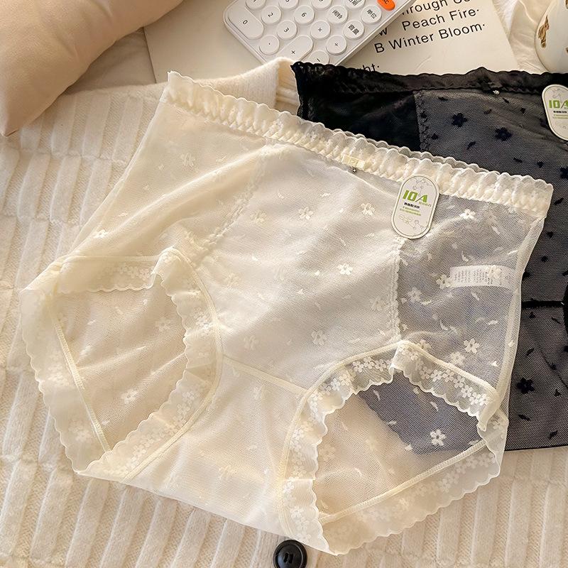Plus Size Women's Summer Slim New Comfortable Lace Breathable High Waist Panties