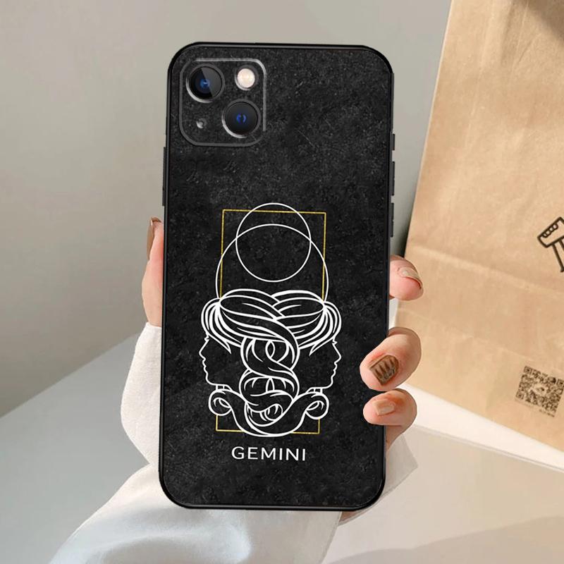Zodiac Constellation Phone Case For iPhone 17 Air 16 15 14 13 12 11 Pro Max 12 13 mini 15 16 Plus 16e Cover Coque
