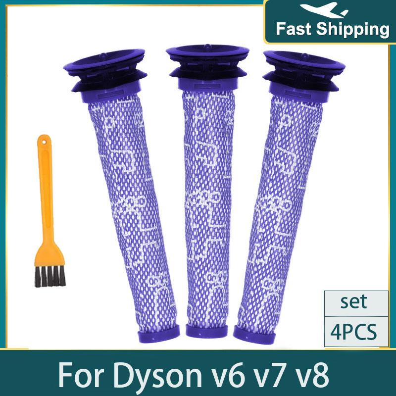 Pre-Filters HEPA Post-Filters Replacements for Dyson V8 and V7 Absolute Cordless Vacuum Cleaners Filter for Dyson 7 8