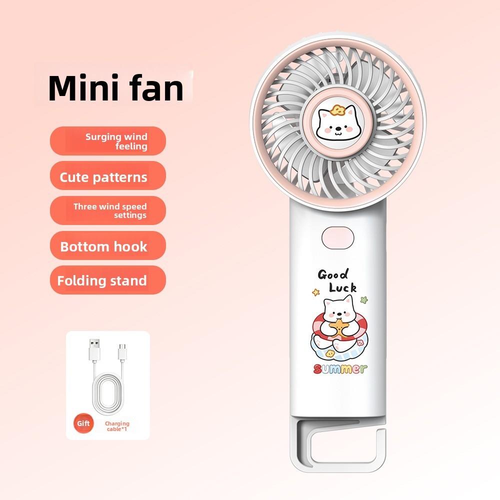 Handheld Mini Usb Fan For Kids With 3speed Settings Portable Summer Personal Cooling Device