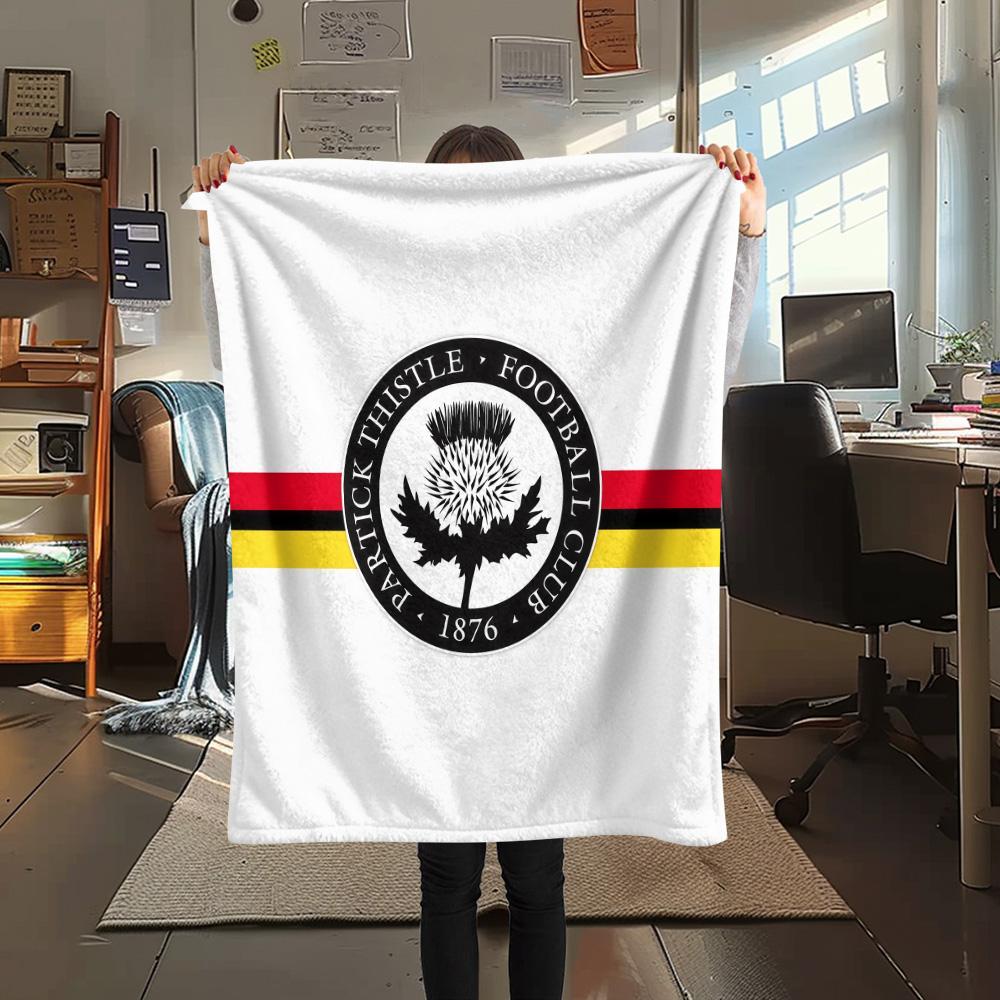 Partick Thistle F.C Flannel Blanket, High quality Comfortable for All Seasons, Home Decor, Warmth and Comfort