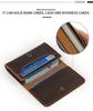 Men's Crazy Horse Leather Card Holder & Wallet - Genuine Dark Buckle, Multi-functional, Bi-fold, First Layer Cowhide