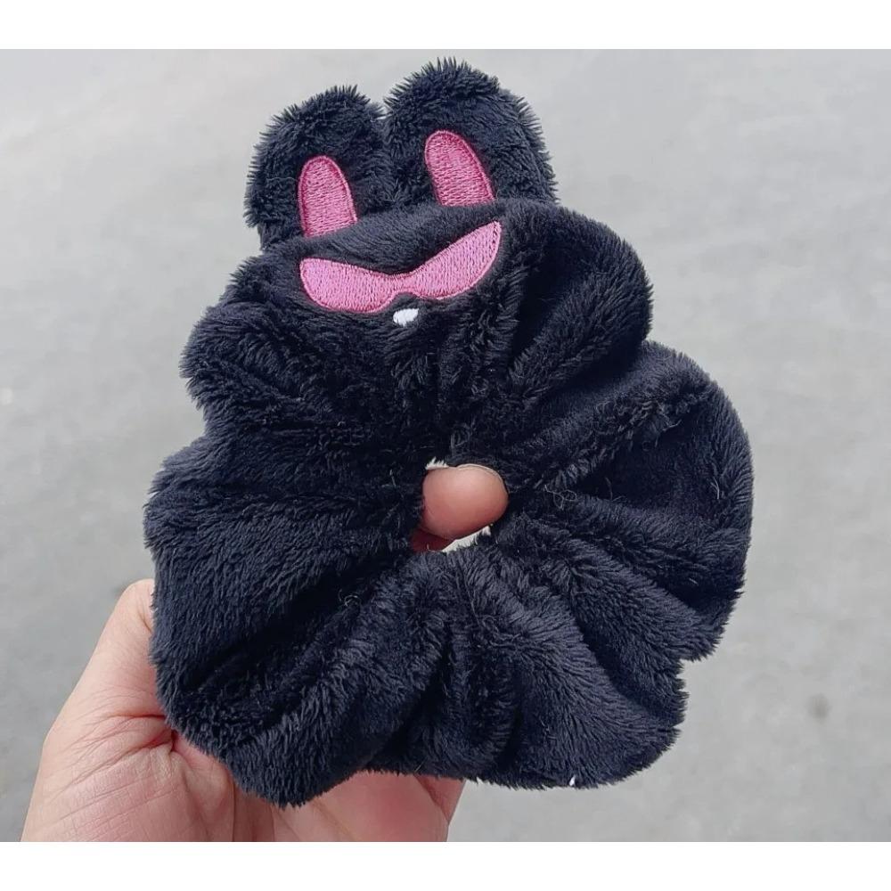 Chaveiro de pelúcia fofo de desenho animado de 6 a 19 cm, faixa de cabelo preta, pingente de orelha longa, bolsa, acessório, chaveiro, presente para fãs de Kpop Idols Yeosang San