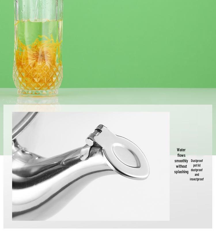 Large Capacity Stainless Steel Whistling Kettle - Thickened for Household or Commercial Use On Gas Stoves