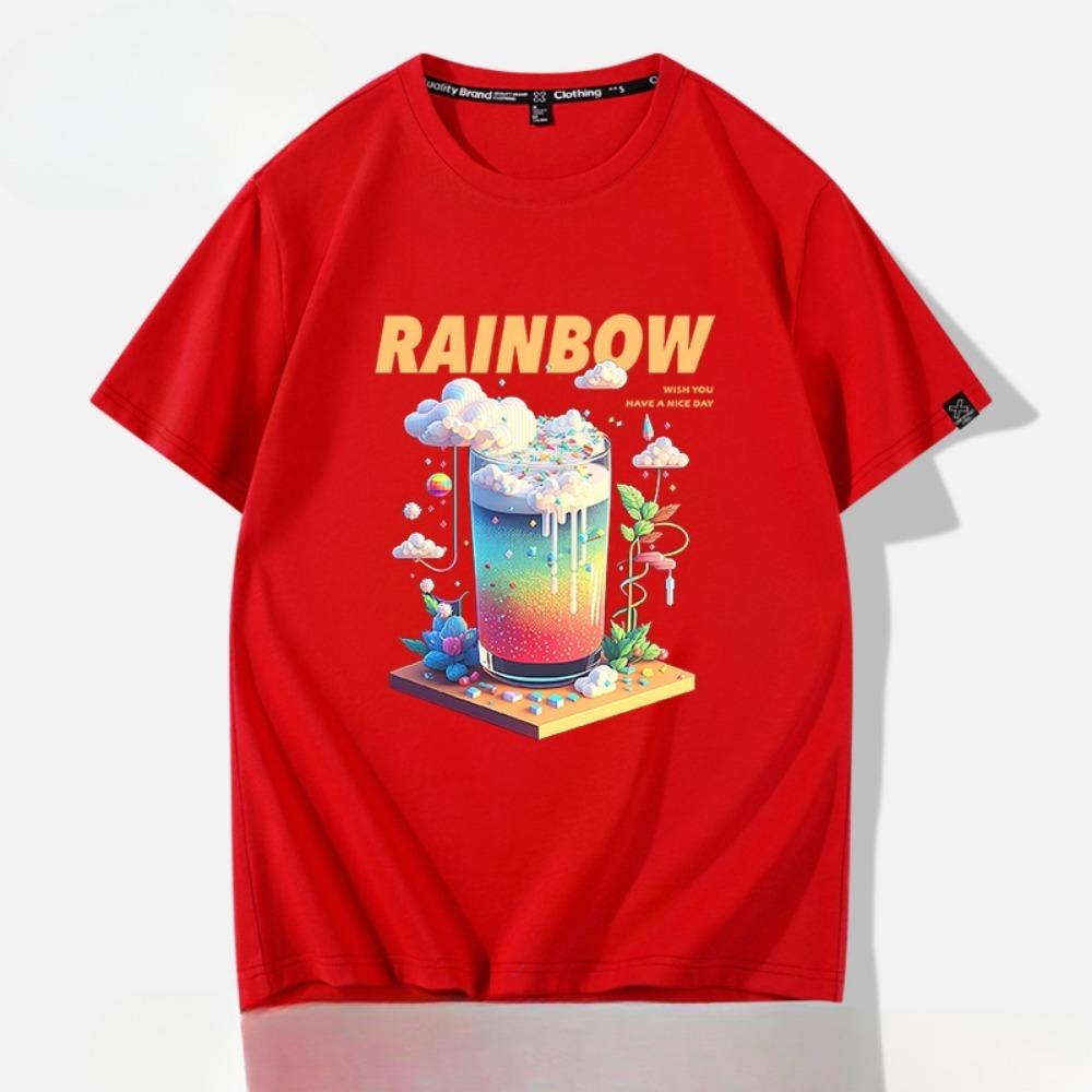 Letní móda Retro pánská anglická písmena těžké váhy 100% bavlna s kulatým výstřihem s potiskem Vysoce kvalitní neformální tričko Fitness Street