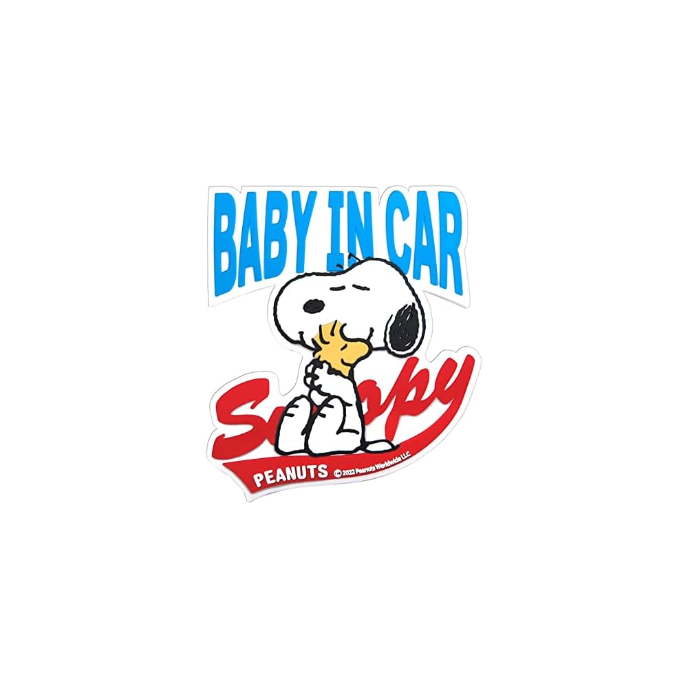 Snoopy Woodstock Rubber Safety Sticker SN240