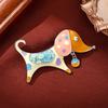 1 Stück Hundeform für Frauen Emaille Anamel Schmuck Geschenk Broschen Cartoon Hund Designer Brosche Pin Tropföl