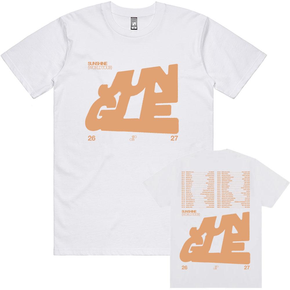 

Jungle Sunshine World Tour 2026 T-shirt Unisex Streetwear Short Sleeve Cotton O-neck Mens Tshirts Loose Hip Hop Fashion T Shirts XS белый