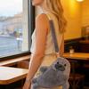 Thickened Cute Seal Shoulder Pouch Adorable Soft Cartoon Seal Handbag Lightweight Adjustable Straps Crossbody Bag Gifts Purse