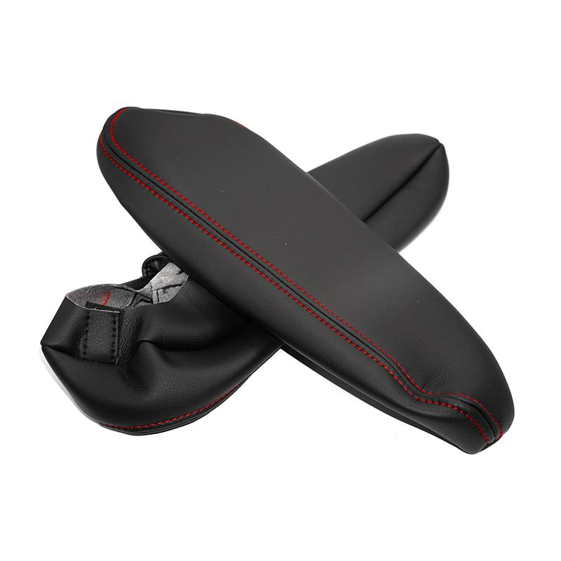 Car Microfiber Leather Driver & Passenger Side Seat Armrest Handle Cover Trim For Toyota Sienna 2005 2006 2007 2008 2009