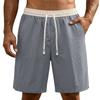 Men's Loose Fit Straight Leg Drawstring Shorts, Casual Summer Sports Shorts for Men, Comfortable Elastic Waist