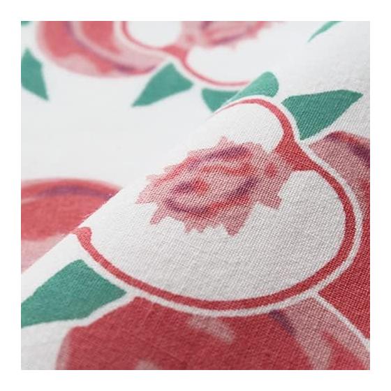 Sen no Anbo Tenugui Towel - Peach Fruit, White, Hand-dyed, 100% Cotton, Tokuoka Fabric, Made in Japan, 35cm x 100cm - Symbol of Longevity and