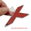 NEW 3D ABS Car Rear Trunk Emblem Badge Sticker For BMW X1 X2 X3 X5 X6 GT Z4 Glossy Black Chrome Logo Decal Styling Accessories IK7