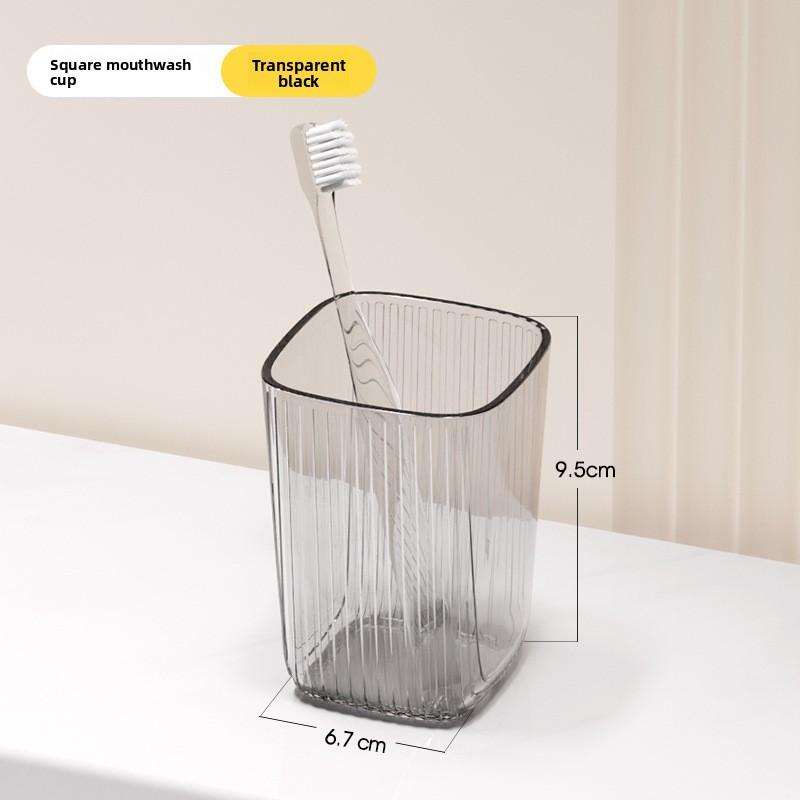 Luxury-lite Transparent Mouthwash Cup, Wash Basin Cup, Simple Toothbrush Cup, Handle Tooth Cup, Toothbrushing Cup