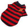 Dog Striped Pullover 2 Legged Soft Comfortable Breathable Pet T Shirt Clothes for Spring Summer Red Blue