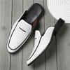 Designer Neue Gelb Weiß Schwarz Halbschuhe Schuhe Herren Lässig Lackleder Mules Mokassins Atmungsaktive Loafer Zapatos Hombre
