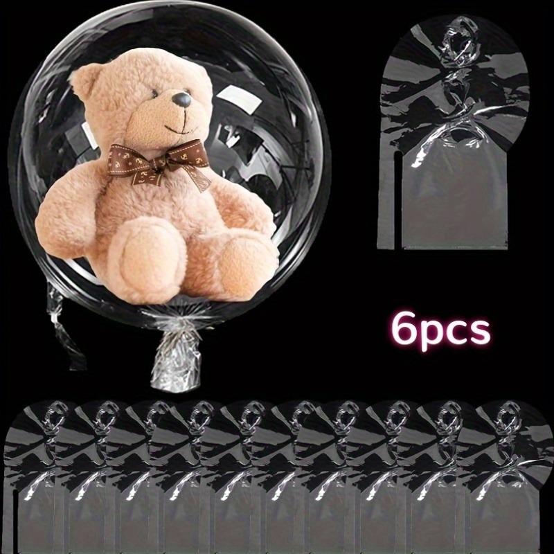 

6pcs 30-Inch Transparent Bobo Balloons Fillable Clear Bubble Balloon for Wedding Birthday Party Decoration Air Helium Ballon 30inch