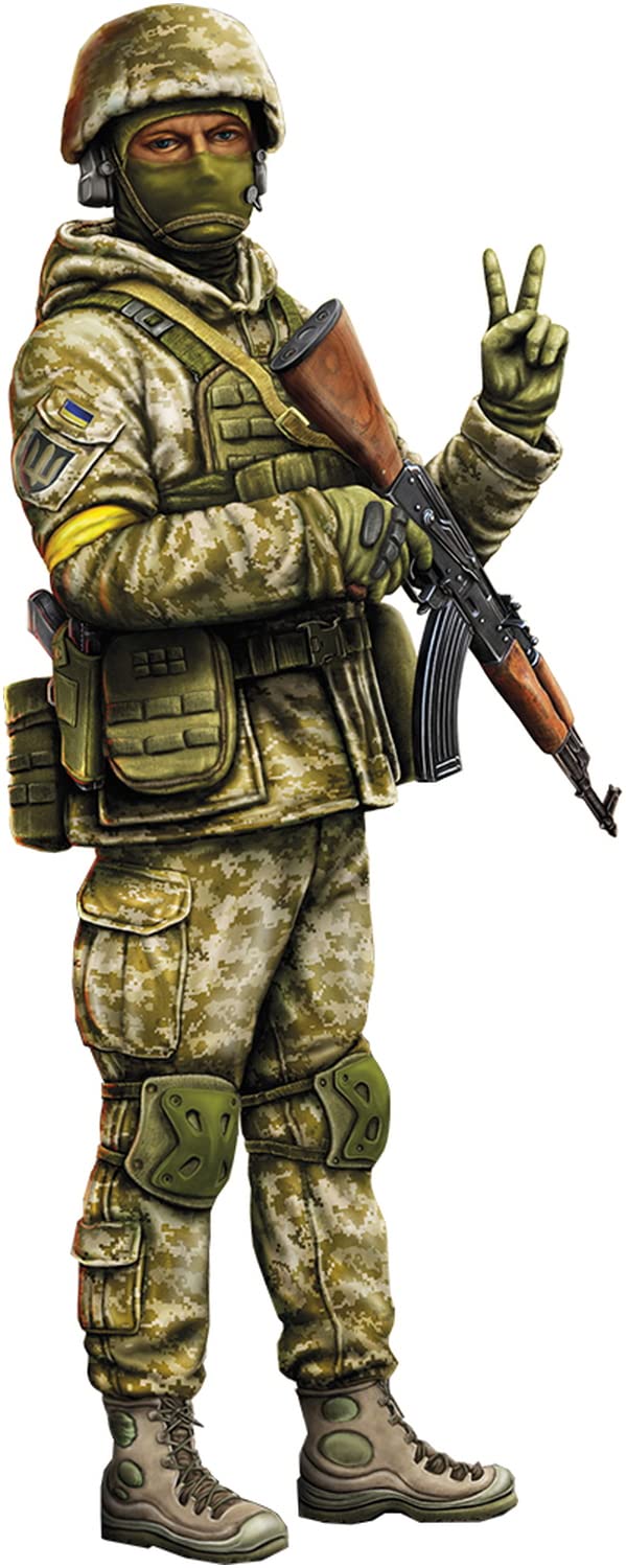 

Master Box 1/24 Scale Ukrainian Army Soldier, Kyiv Defense Line, March 2022, Plastic Model Kit MB24085